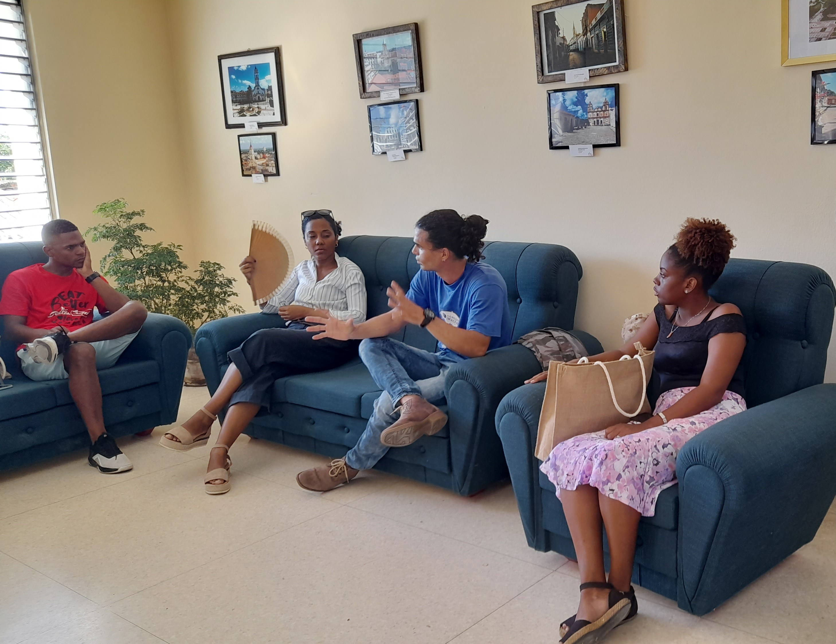 Hermanos Saíz Association exchanges with members of the Union of Journalists in Camagüey