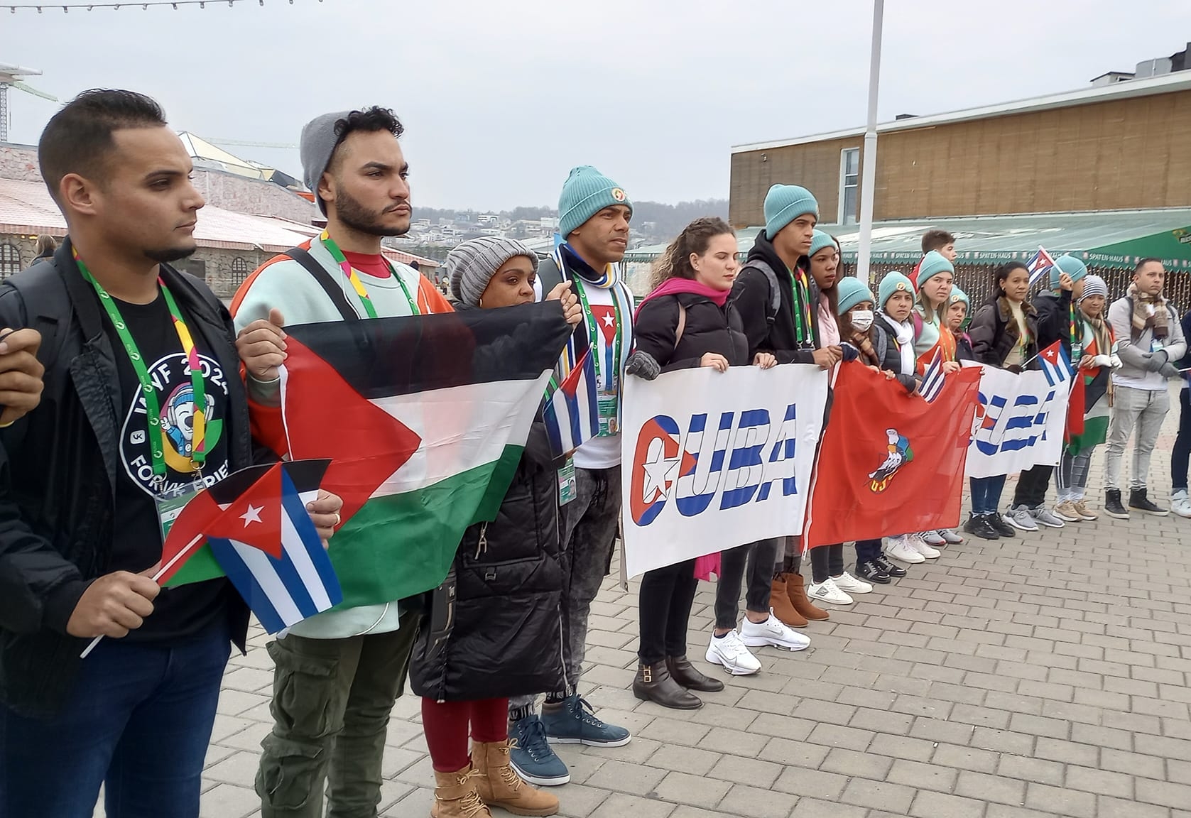 Young people from Camagüey defend the cause of the Palestinian people in Sochi (+ Post)