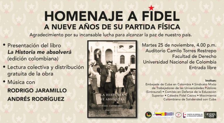 Presentan en Bogotá edición colombiana de «La Historia me Absolverá»