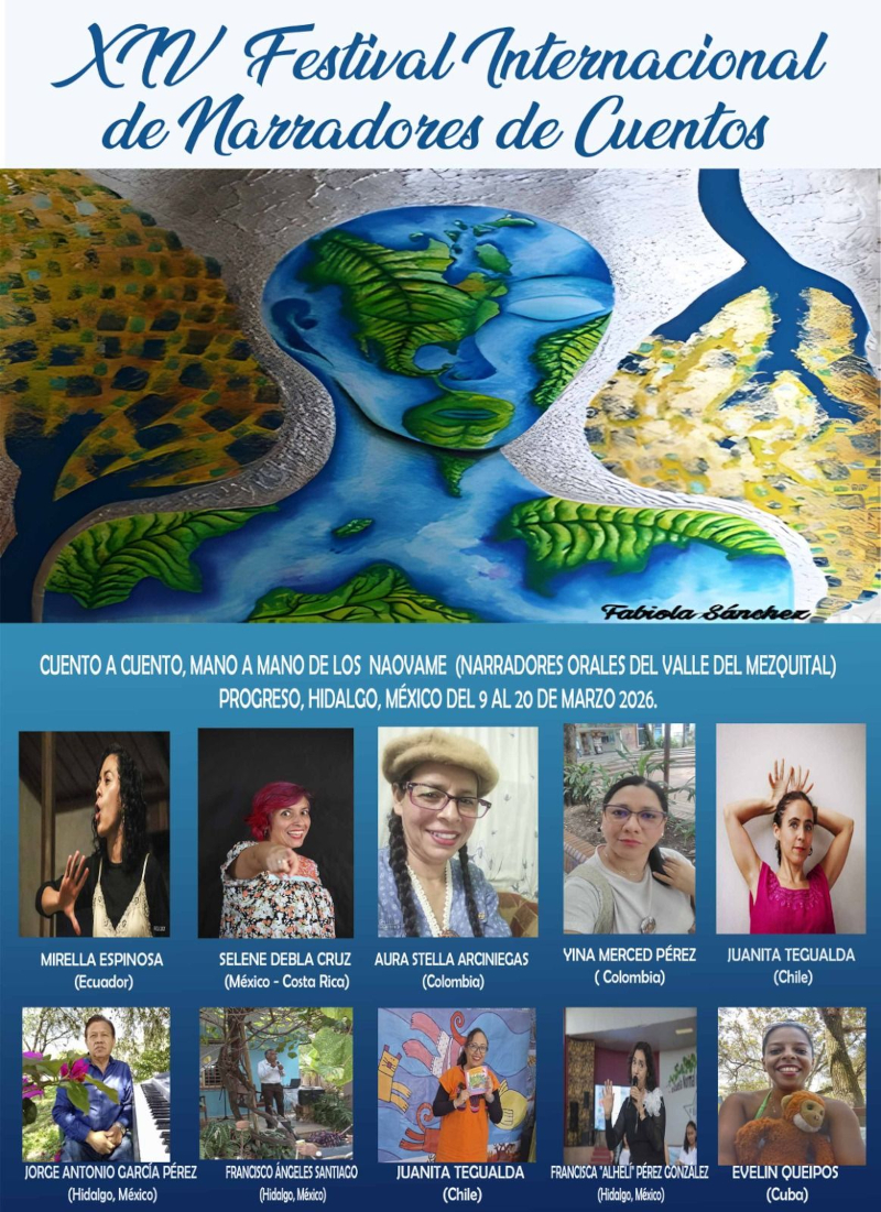Evelin Queipo en festival internacional de narración en México 