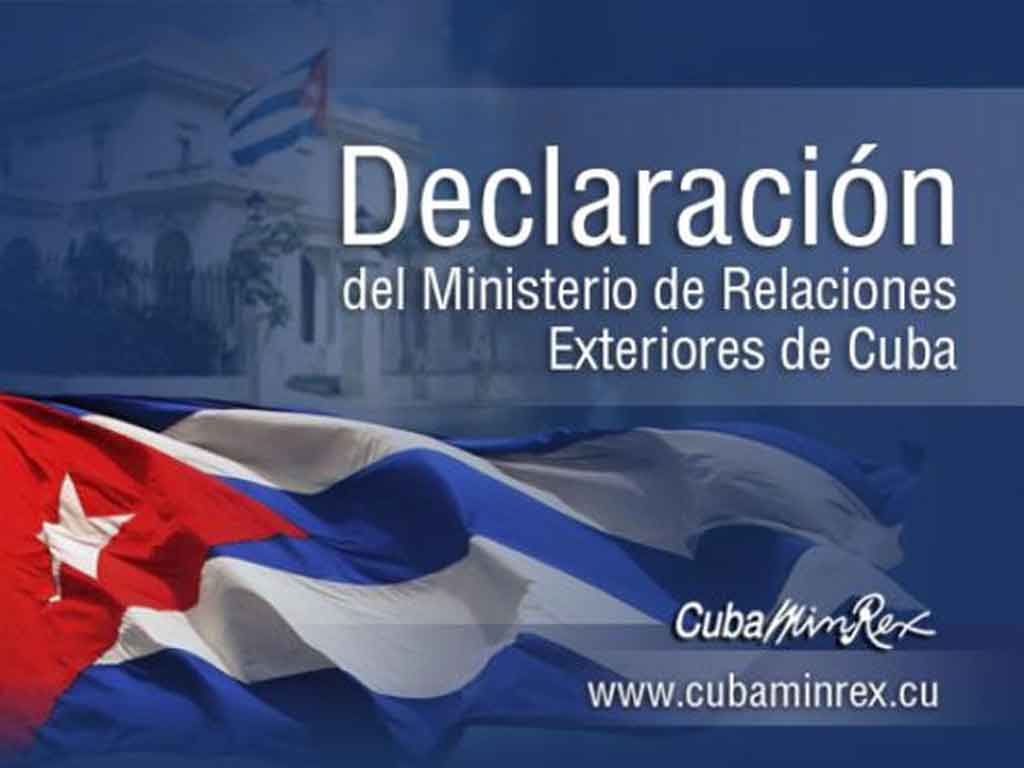 Rechaza Cuba referencias calumniosas de Estados Unidos sobre terrorismo