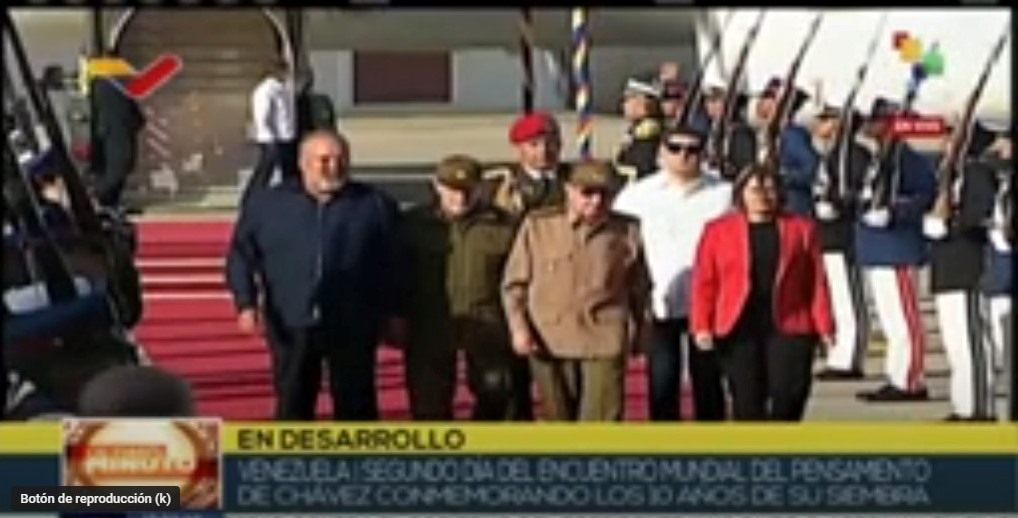 Arribó a Venezuela el General de Ejército Raúl Castro Ruz