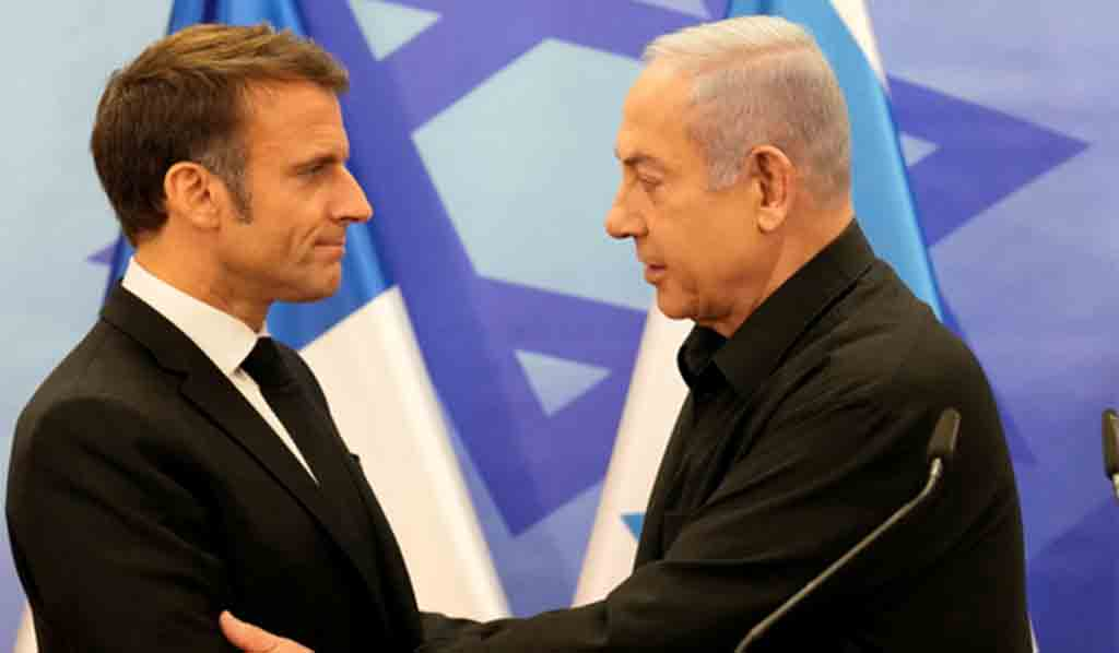 Macron warns Netanyahu about possible war crime in Rafah