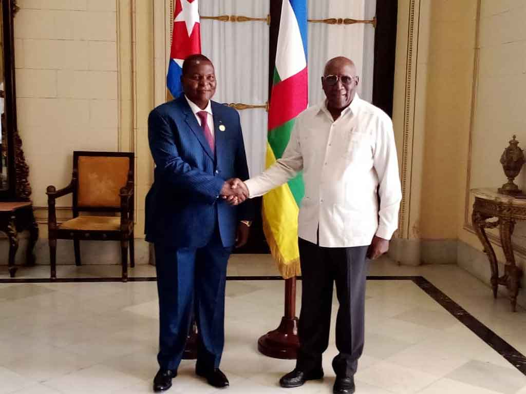 Vice President of Cuba received Central African leader