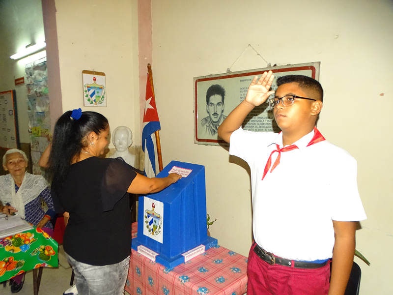 Hoy tú y yo votamos por Cuba 