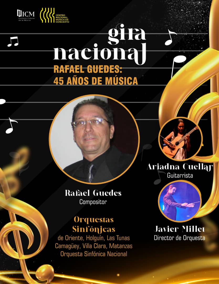 Rafael Guedes national tour: 45 years of music will arrive in Camagüey