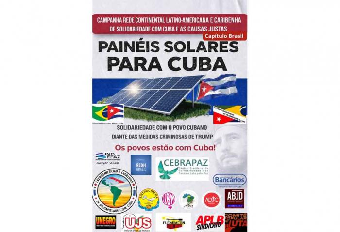 Paneles solares y más solidaridad de Brasil para Cuba