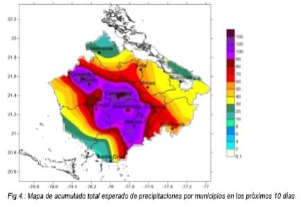 Un début de mai pluvieux est prévu à Camagüey (+ Graphiques)