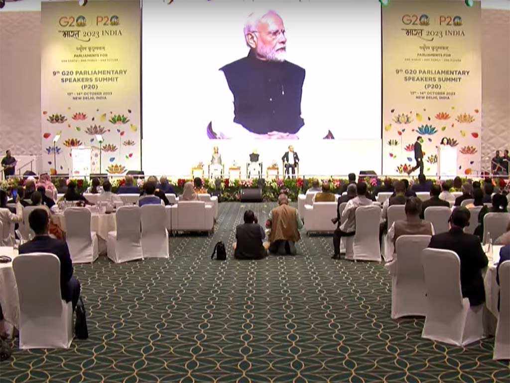 Parliamentary summit of the Group of Twenty begins in India