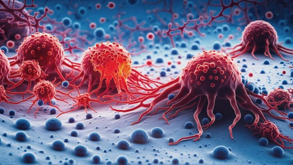 Micromaterial releases nanoparticles that destroy cancer cells