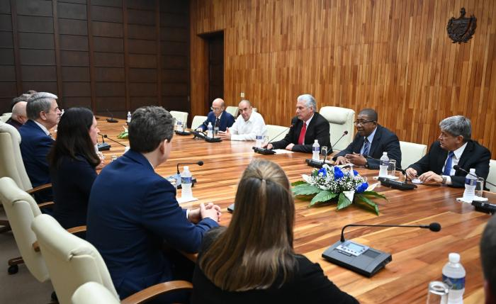Cuban President receives a delegation from the United States agricultural sector (+ Photos)