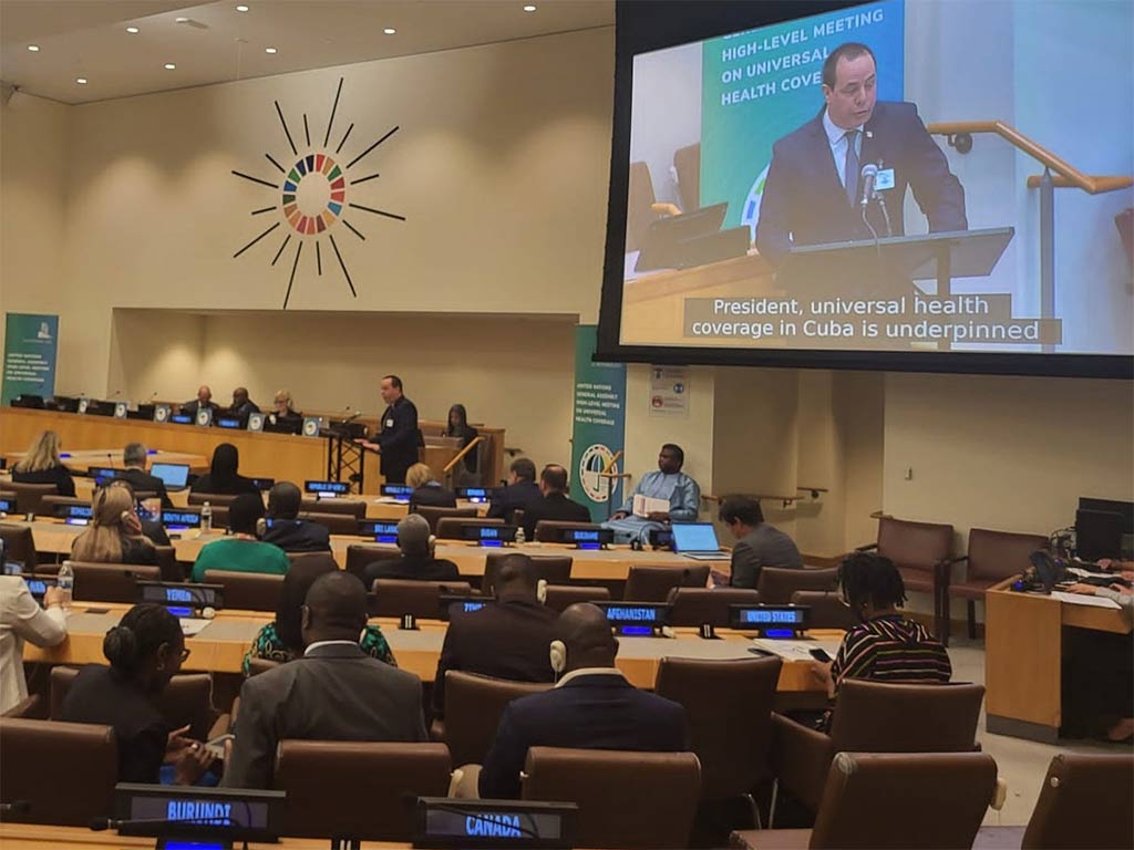 Cuba denounced the precarious situation of its health systems at the United Nations