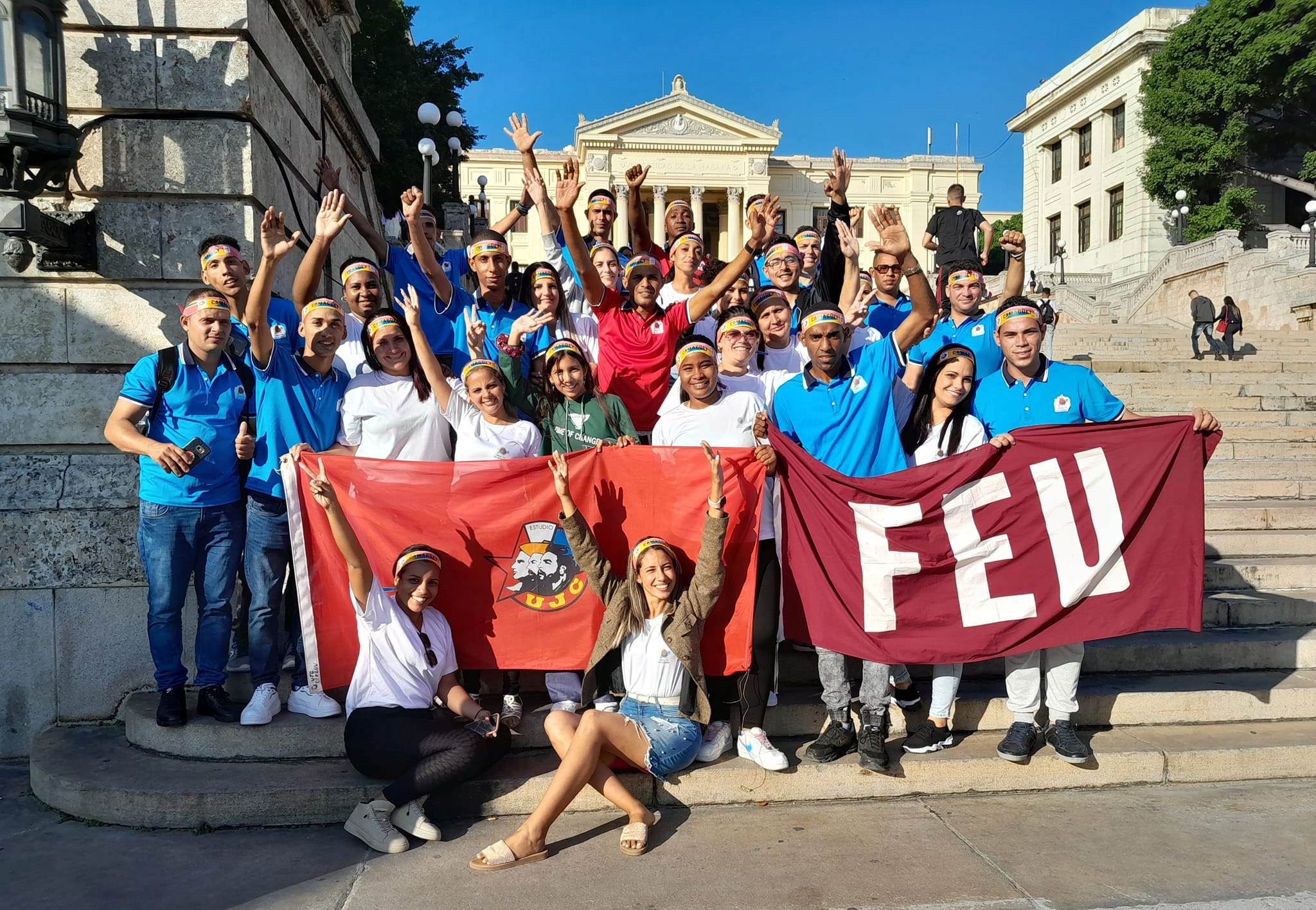 Délégués de Camagüey à La Havane pour le congrès de la jeunesse communiste