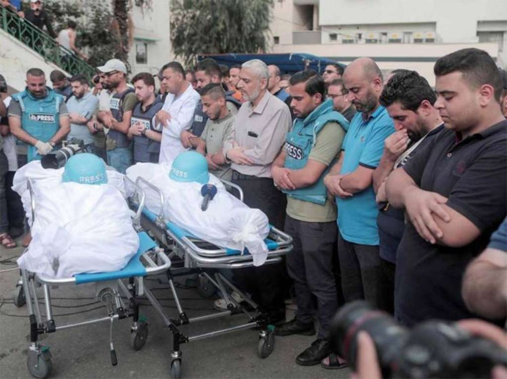 Nine Palestinian journalists killed in Israeli bombings in Gaza