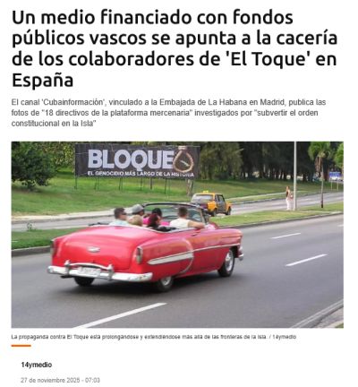 Medio anticubano miente sobre financiamiento de Cubainformación, para tapar su complicidad con la guerra económica de EEUU contra Cuba