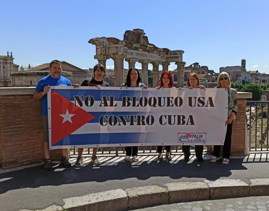 Participan solidarios con Cuba en Italia en tribunal contra bloqueo