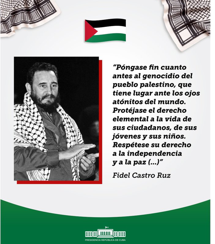 Cuba reste profondément préoccupée par l'escalade du conflit israélo-palestinien