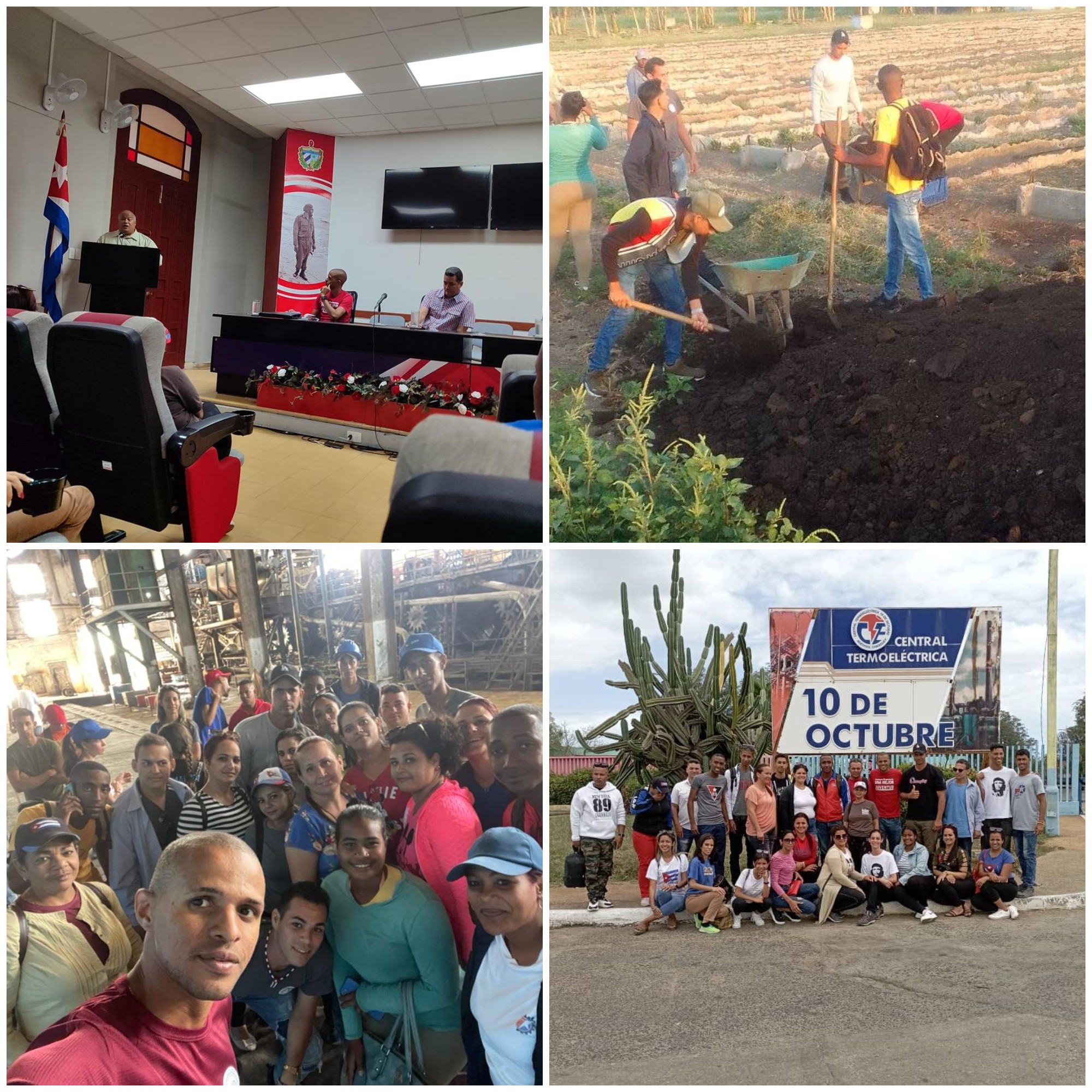 Délégation de Camagüey en route pour le 12ème Congrès de l'Union des jeunes communistes. (+ Postes) 