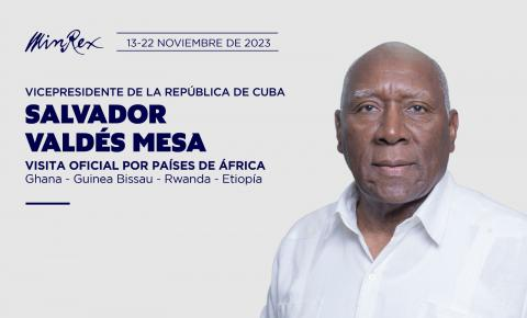 Vicepresidente de Cuba inicia gira por África