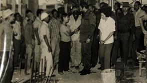 Visita de Fidel Castro Ruz hace 41 años al Hospital Pediátrico Eduardo Agramonte Piña en Camagüey.