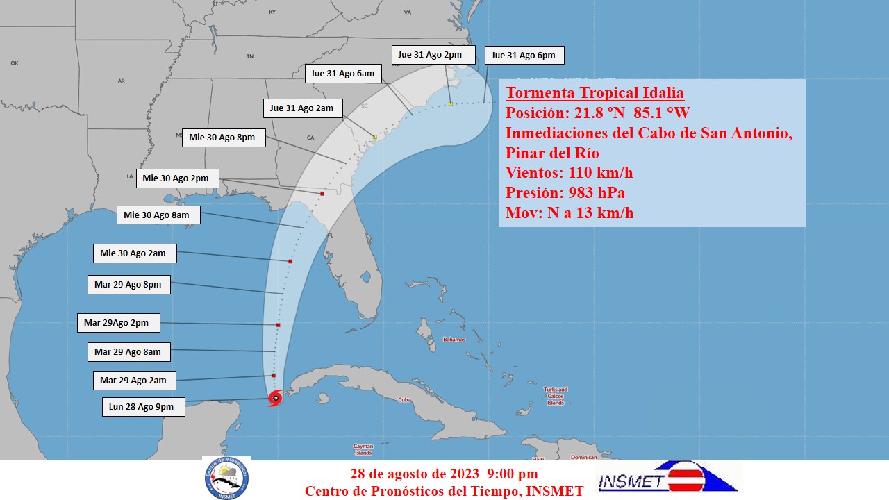  About to become a hurricane: Idalia passes through Cabo de San Antonio