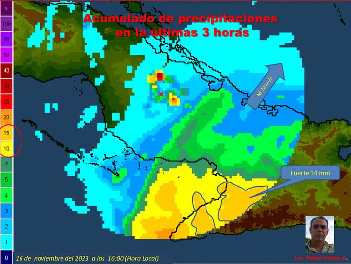 Emiten Aviso Especial no.1 ante fuertes lluvias en región oriental de Cuba
