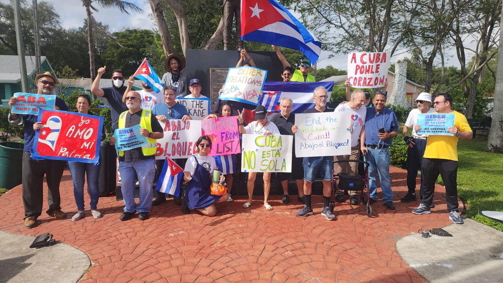 Neutralizan a saboteadores de caravana en Miami contra bloqueo a Cuba