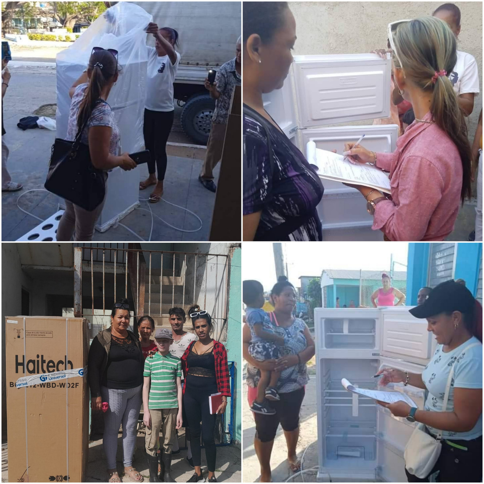 Camagüey: refrigerators for families in vulnerable situations