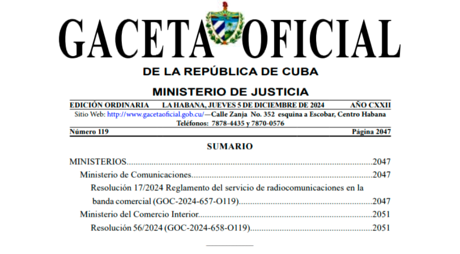 Gaceta Oficial publica resolución sobre ordenamiento de la comercialización mayorista y minorista por actores económicos no estatales