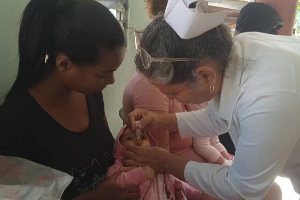 Marcha de forma satisfactoria en Céspedes Campaña de vacunación antipoliomielítica