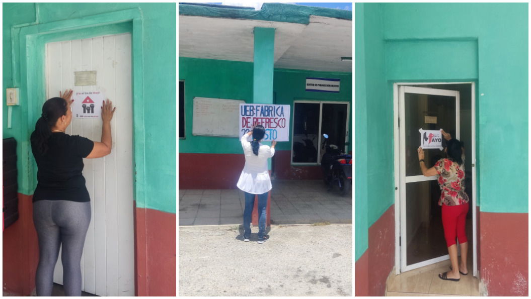 Trabajadores del sector alimentario listos para desfilar el 1ro de Mayo