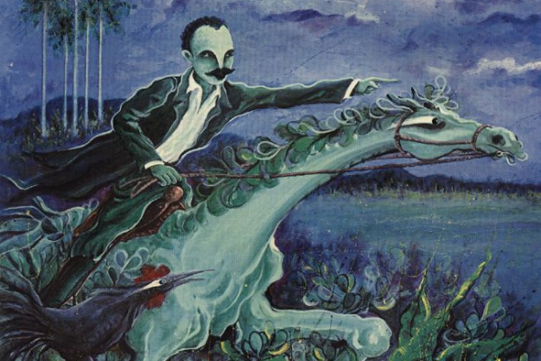 Con Martí la dignidad cubana