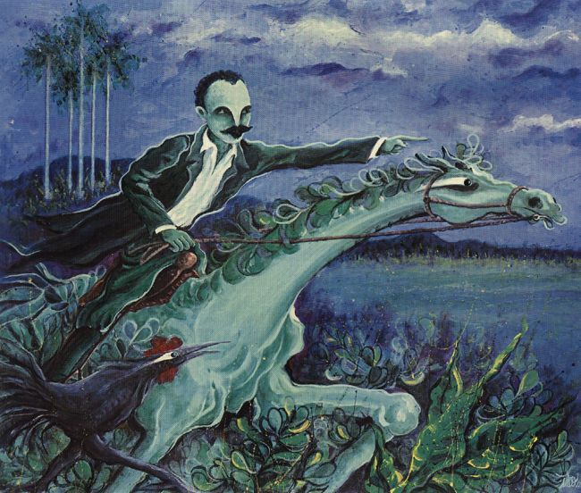 Con Martí la dignidad cubana