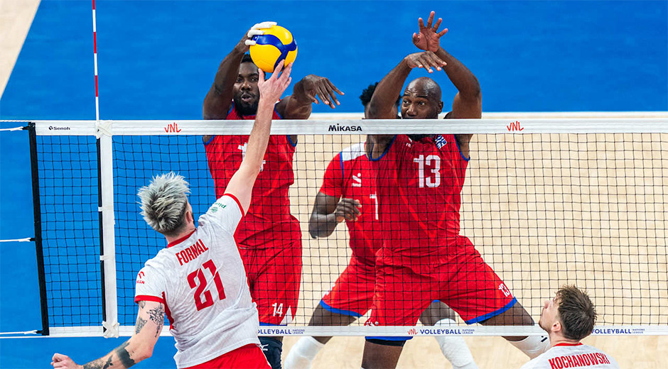 Liga de Naciones de Voleibol: Cuba sorprende a Polonia, líder del ranking mundial