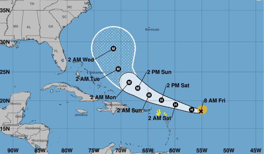 Tormenta Erin a punto de convertirse en huracán
