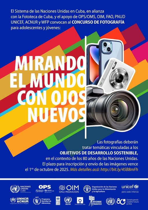 ONU Cuba convoca a concurso Mirando el mundo con ojos nuevos