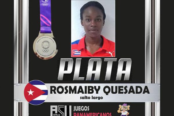 Saltadora logra tercera medalla por Cuba en el atletismo