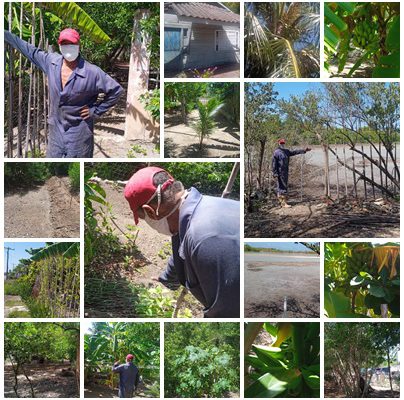 Santacruceño de comunidad costera La Playa no da tregua al salitre