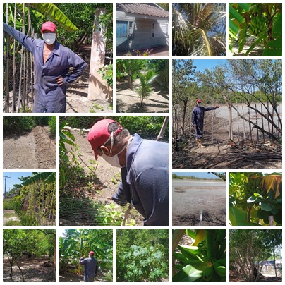 Santacruceño de comunidad costera La Playa no da tregua al salitre
