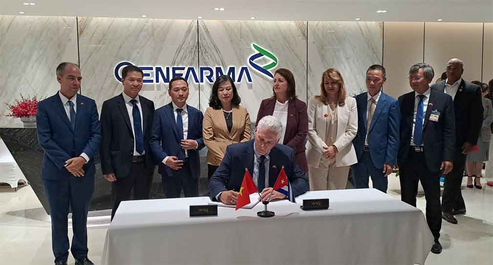 Díaz-Canel augura éxito a empresa mixta biotecnológica Cuba-Vietnam (+ Fotos)