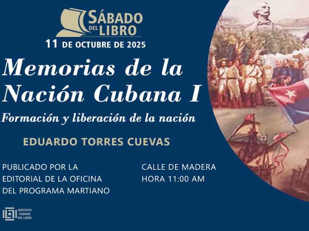 Presentarán obra sobre la nación cubana en Sábado del Libro