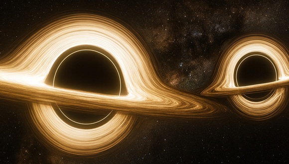 Astrónomos capturan la primera imagen de dos agujeros negros