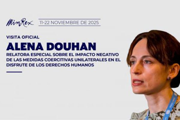 Evalúa Relatora de Naciones Unidas impacto en Cuba de medidas coercitivas