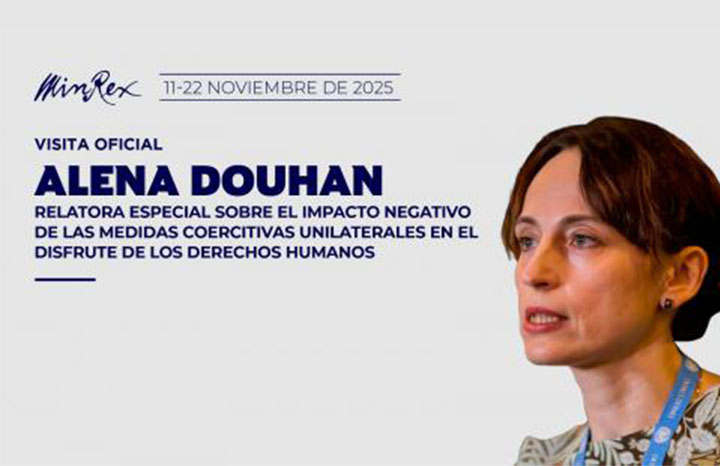 Evalúa Relatora de Naciones Unidas impacto en Cuba de medidas coercitivas