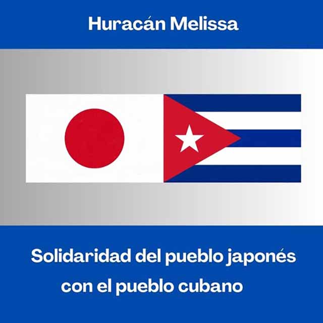 Recibe Cuba donativo de Japón para víctimas de huracán Melissa
