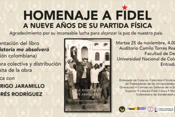 Presentan en Bogotá edición colombiana de «La Historia me Absolverá»