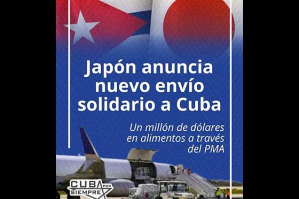 Donará Japón alimentos a Cuba tras huracán Melissa