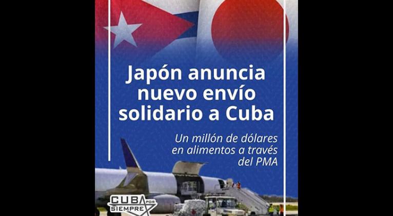 Donará Japón alimentos a Cuba tras huracán Melissa