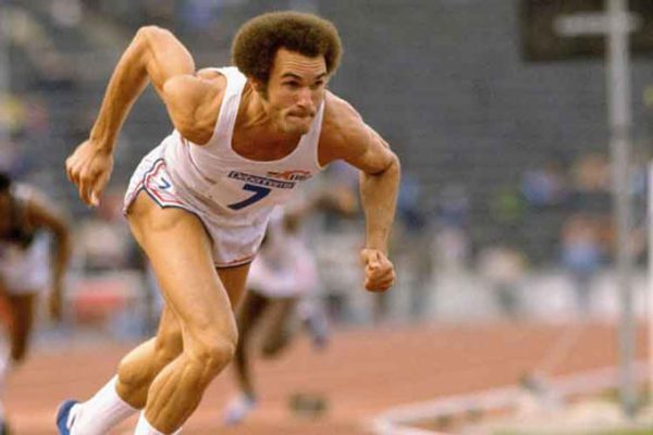 Felicita Díaz-Canel a bicampeón olímpico Alberto Juantorena