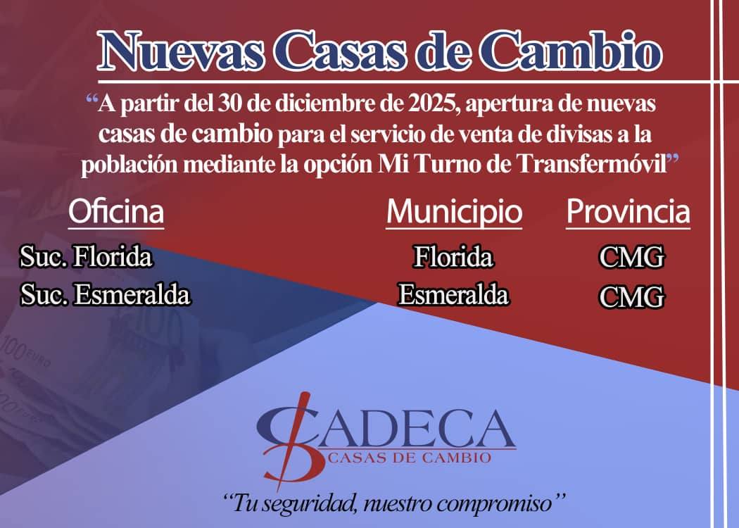 Amplió Cadeca red para operaciones financieras